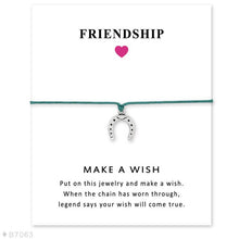 Load image into Gallery viewer, Bicycle Bike Charm Card Bracelets Bronze Jewelry Light Brown Wax Cords Women Men Girl Boy Christmas Gift