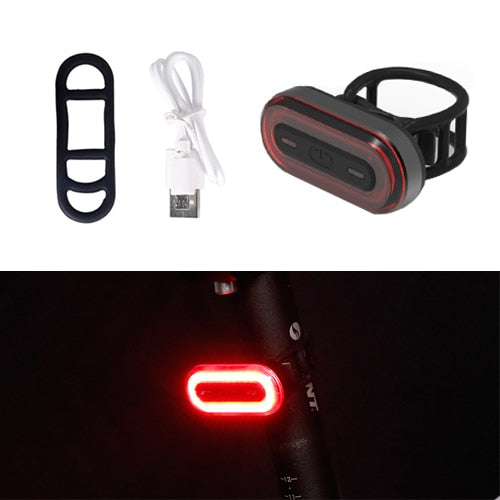 New 120 Lumens USB Rechargeable Bicycle Rear Tail Light